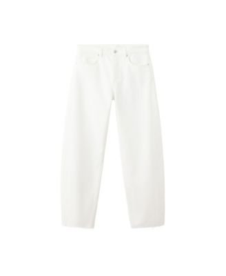 Женские джинсы Mango Mid-Rise Balloon Raw-Hem