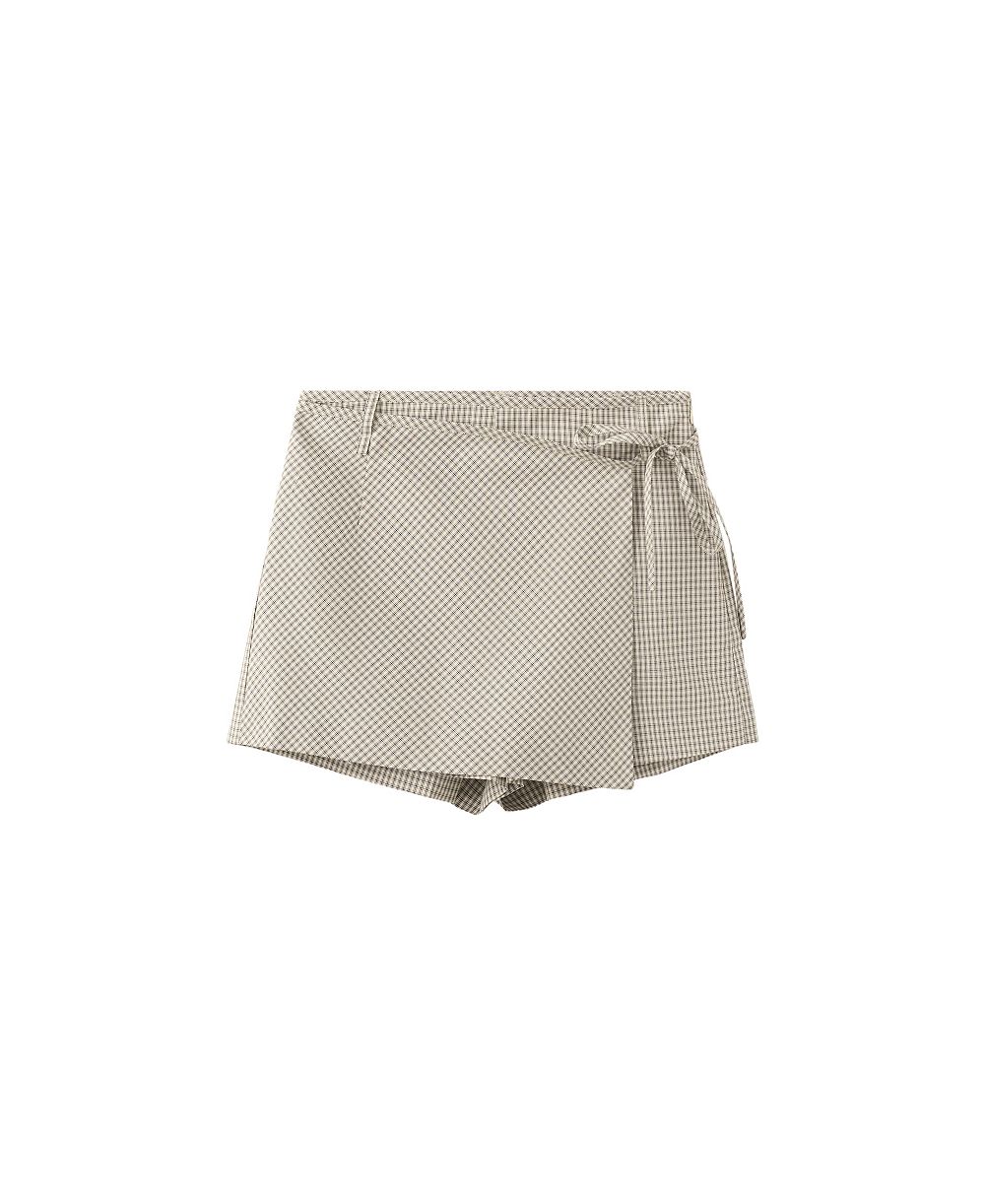 Женская клетчатая юбка-шорты Mango, 2.68" Inseam