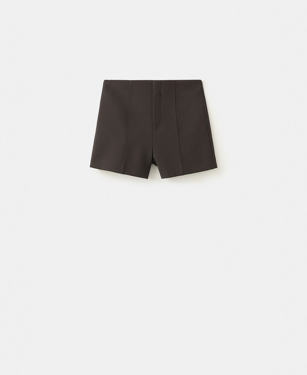 Mango Women's Fitted Solid Shorts