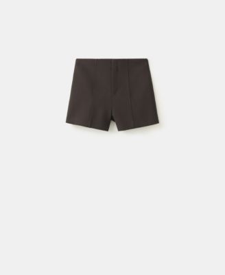 Mango Women's Fitted Solid Shorts