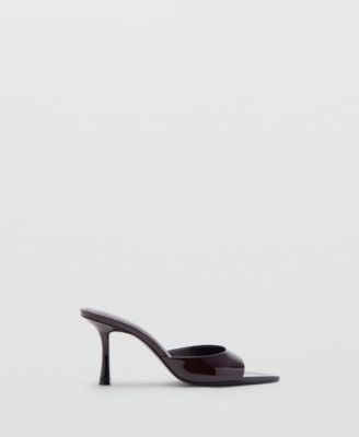 Mango Women's Patent Leather High-Heeled Sandals