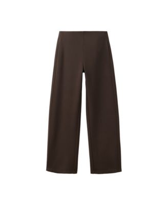 Mango женские прямые брюки из тонкого трикотажа