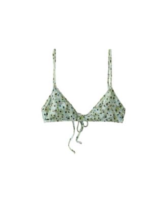 Mango Women's Printed Triangle Bikini Top