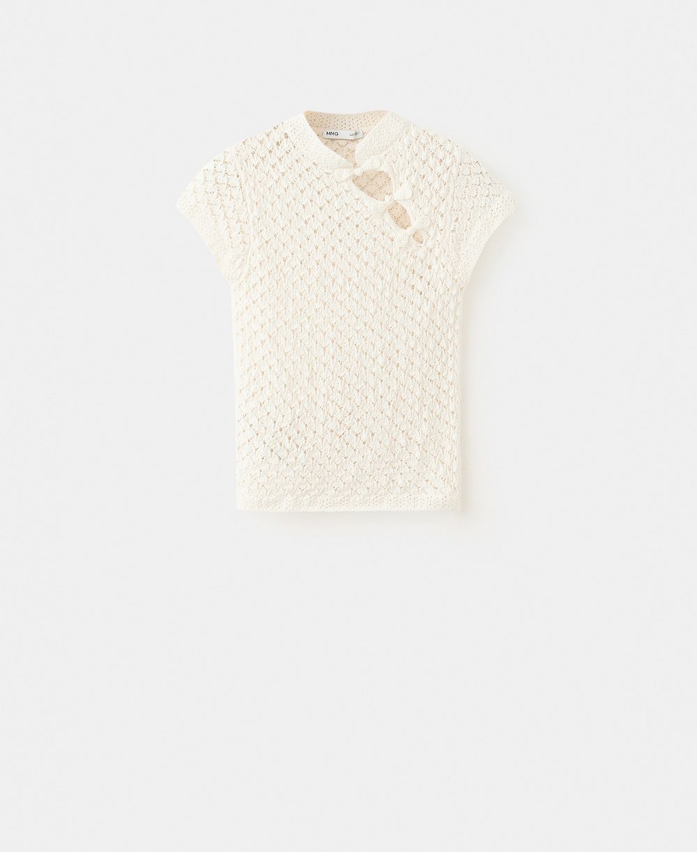 Mango Women's Openwork Knit Top