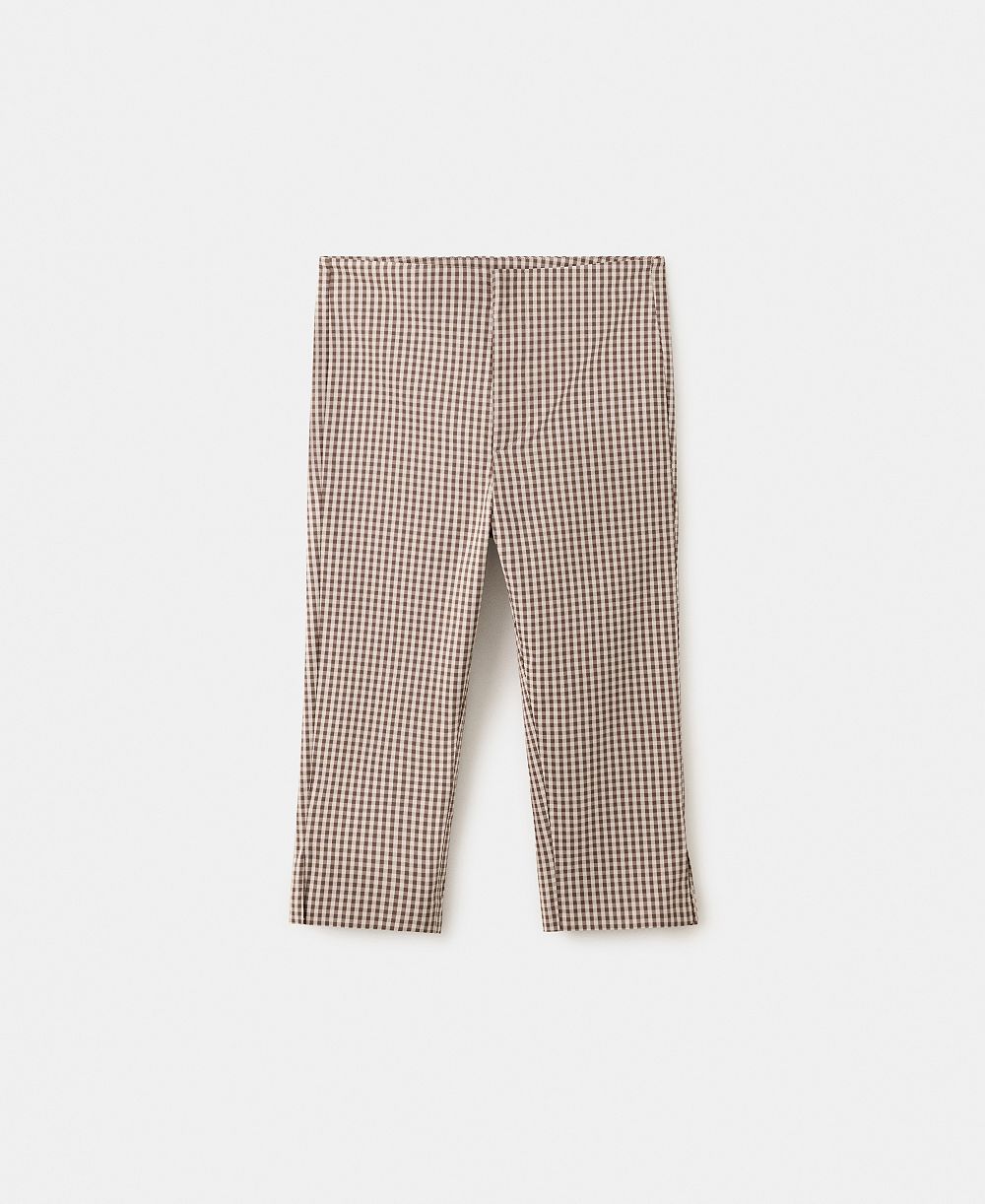 Mango Женские брюки в клетку Gingham Capri