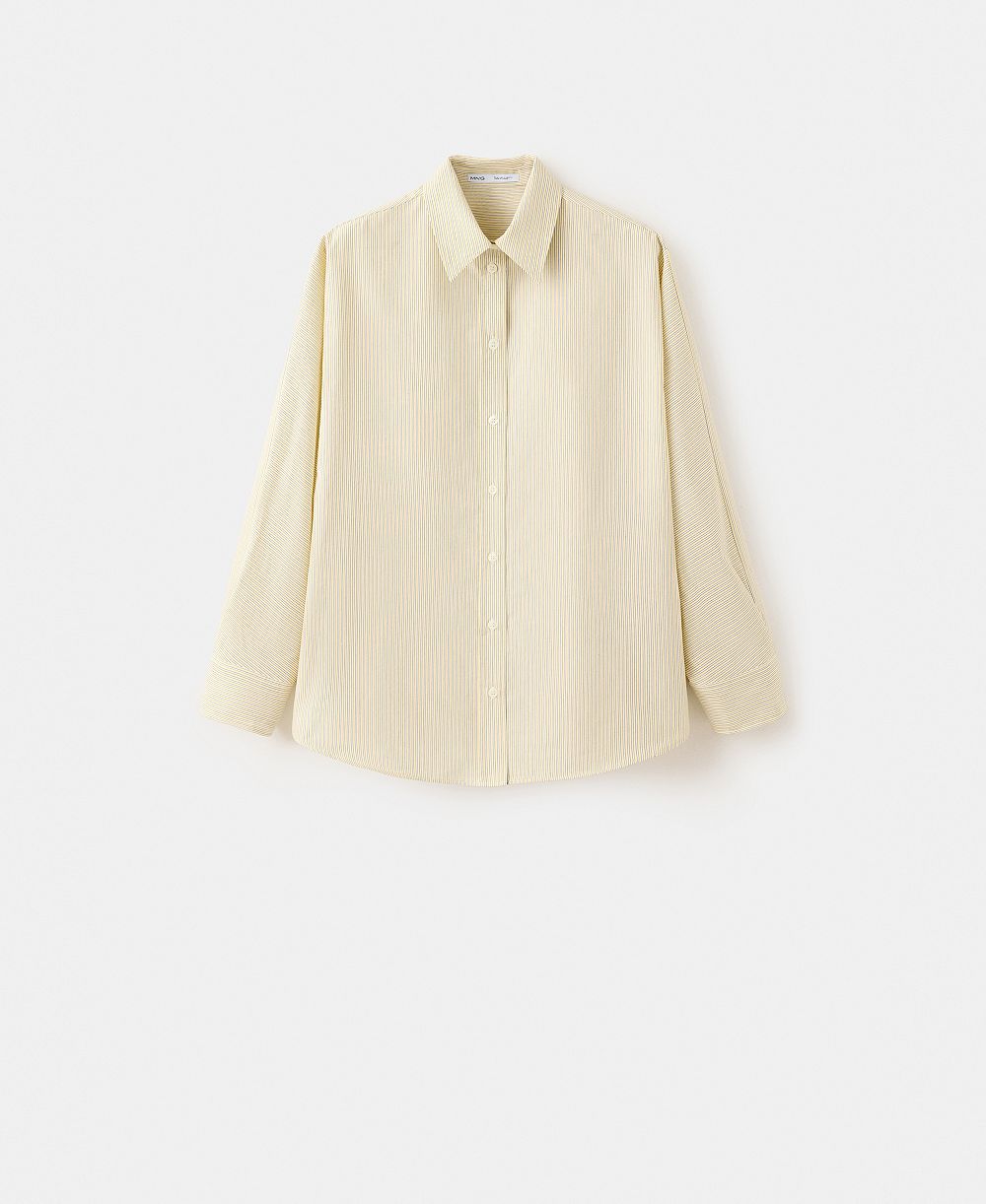 Mango Женская рубашка poplin в полоску