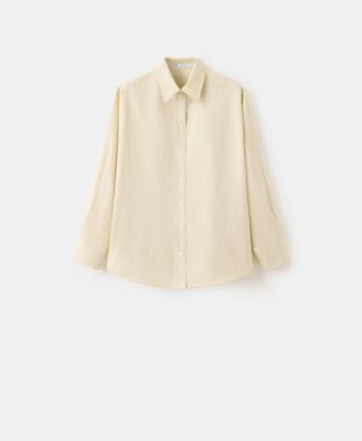 Mango Женская рубашка poplin в полоску