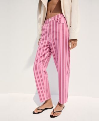 Джинсы Mango Women's Straight-Fit Striped