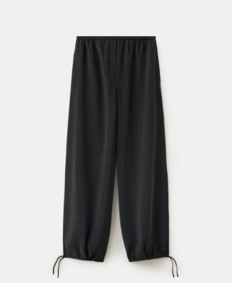 Mango Women's Elastic Waistband Baggy Pants