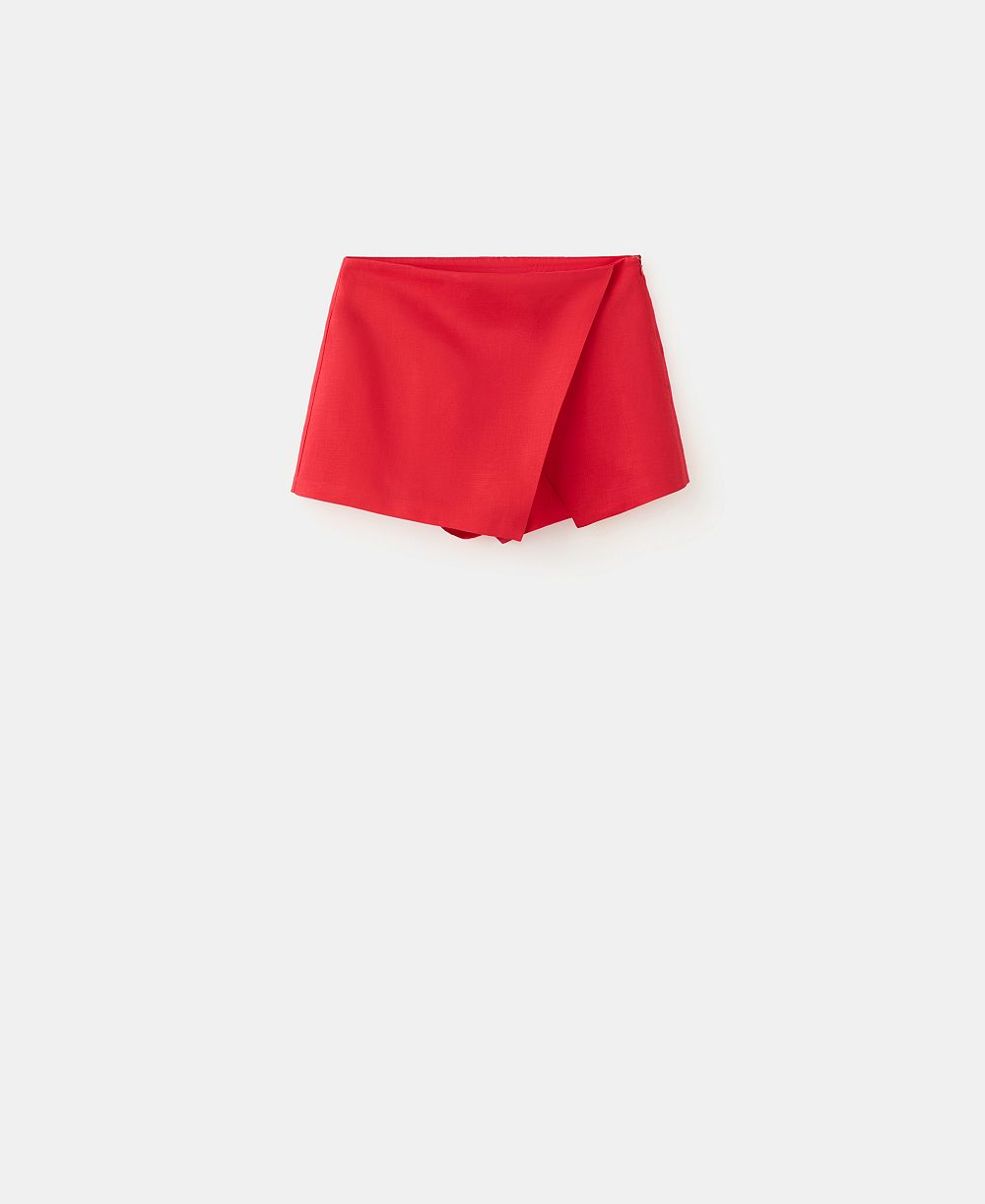 Mango Women's Linen And Lyocell Blend Skort