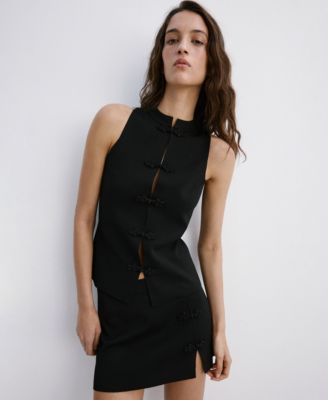 Женский вязаный жилет Mango Toggles Knit