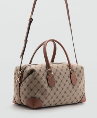 Женская сумка Mango с логотипом Jacquard