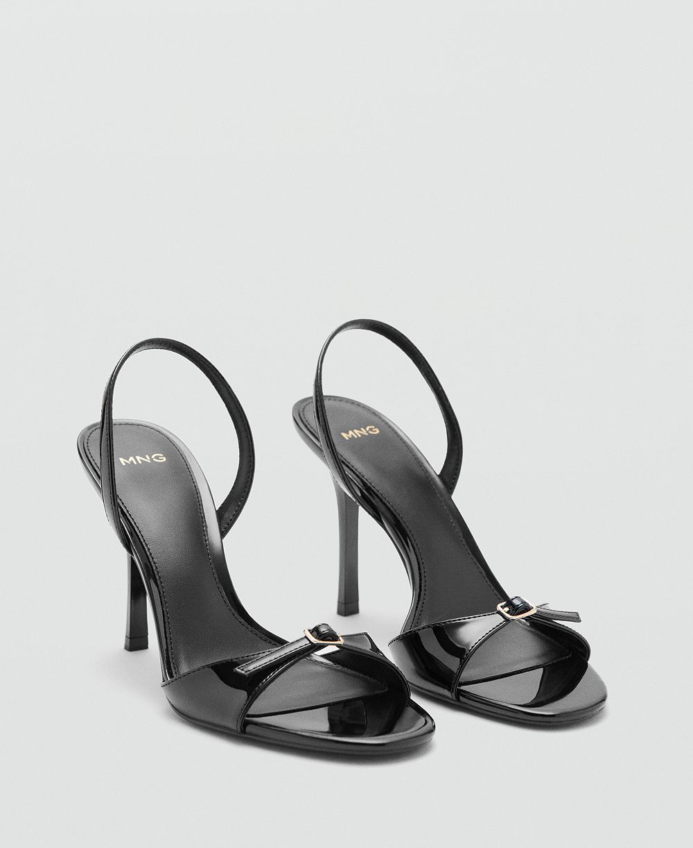 Mango Women's Buckle Straps High-Heeled Sandals