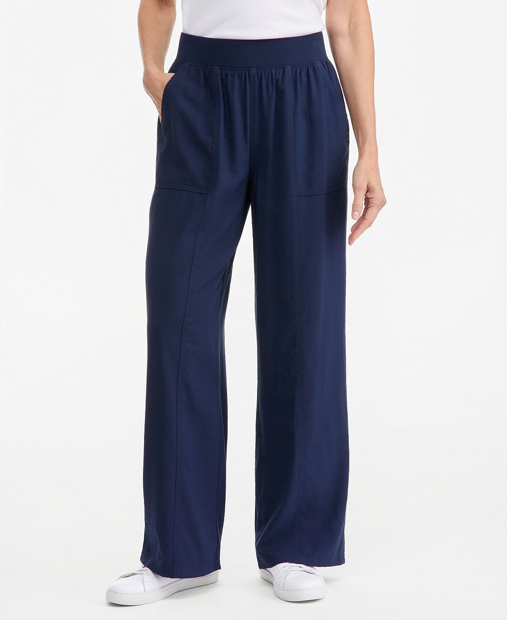 Style & Co Petite High-Rise Wide-Leg Pull-On Pants, Macy's Exclusive