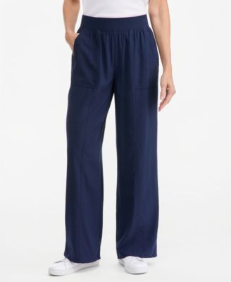 Style & Co Petite High-Rise Wide-Leg Pull-On Pants, Macy's Exclusive