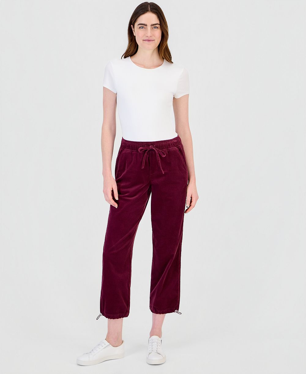 Женские укороченные брюки Style & Co из вельвета, эксклюзив Macy's