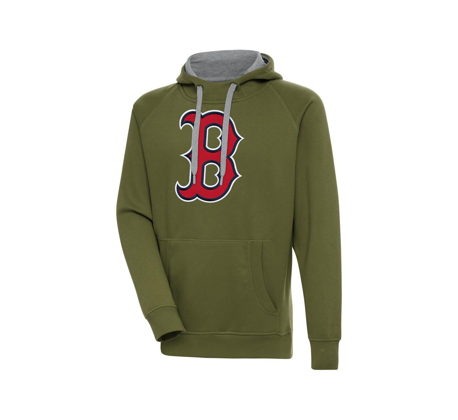 Худи Antigua Men's оливковое Boston Red Sox Victory