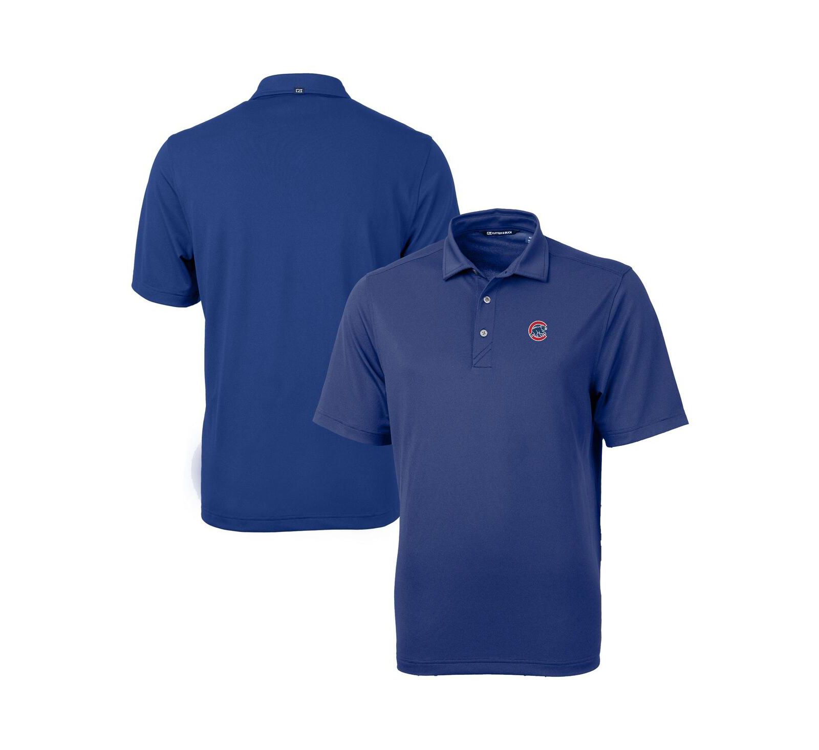 Мужская рубашка поло Cutter & Buck Chicago Cubs Big & Tall Virtue Eco Pique