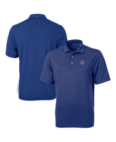 Мужская рубашка поло Cutter & Buck Chicago Cubs Big & Tall Virtue Eco Pique