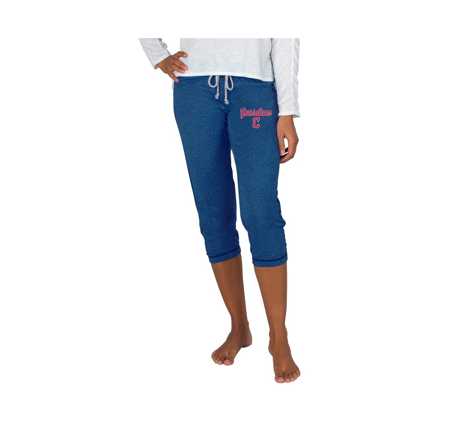 Женские бриджи Concepts Sport Navy Cleveland Guardians Quest Knit Capri