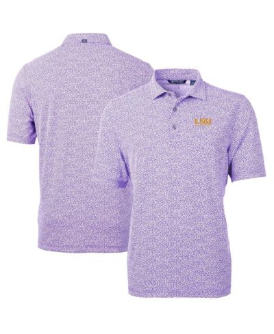 Мужской поло-рубашка Cutter & Buck LSU Tigers Alumni Logo DryTec Virtue Eco Pique