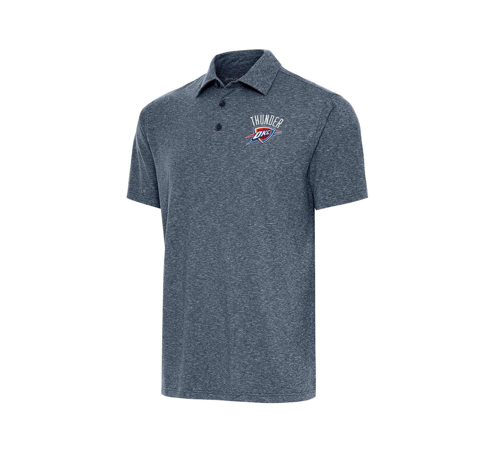 Antigua Men's Heather Navy Oklahoma City Thunder Par Polo Shirt