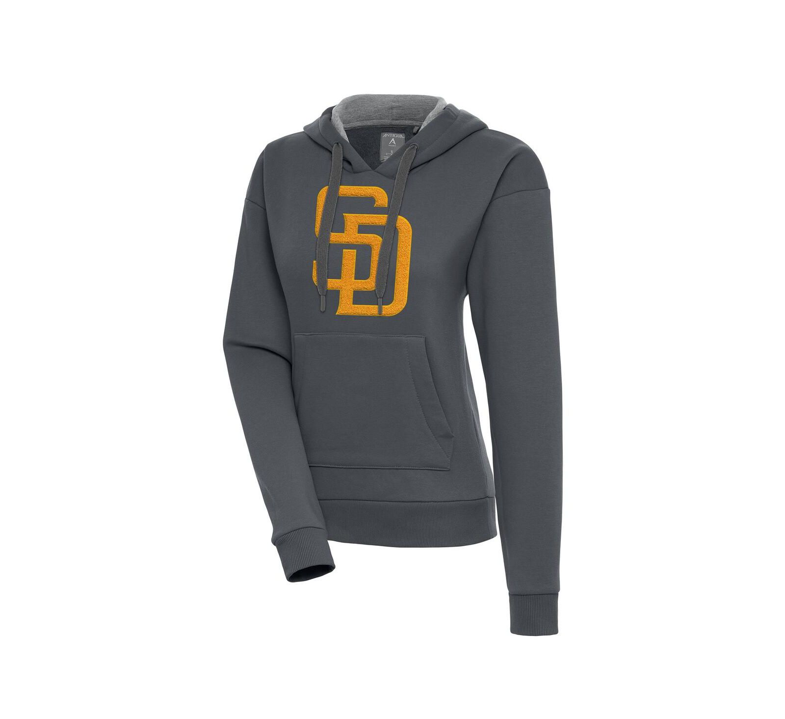 Женское худи Antigua Charcoal San Diego Padres Victory