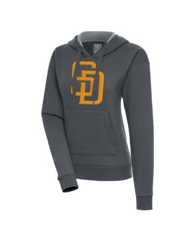 Женское худи Antigua Charcoal San Diego Padres Victory