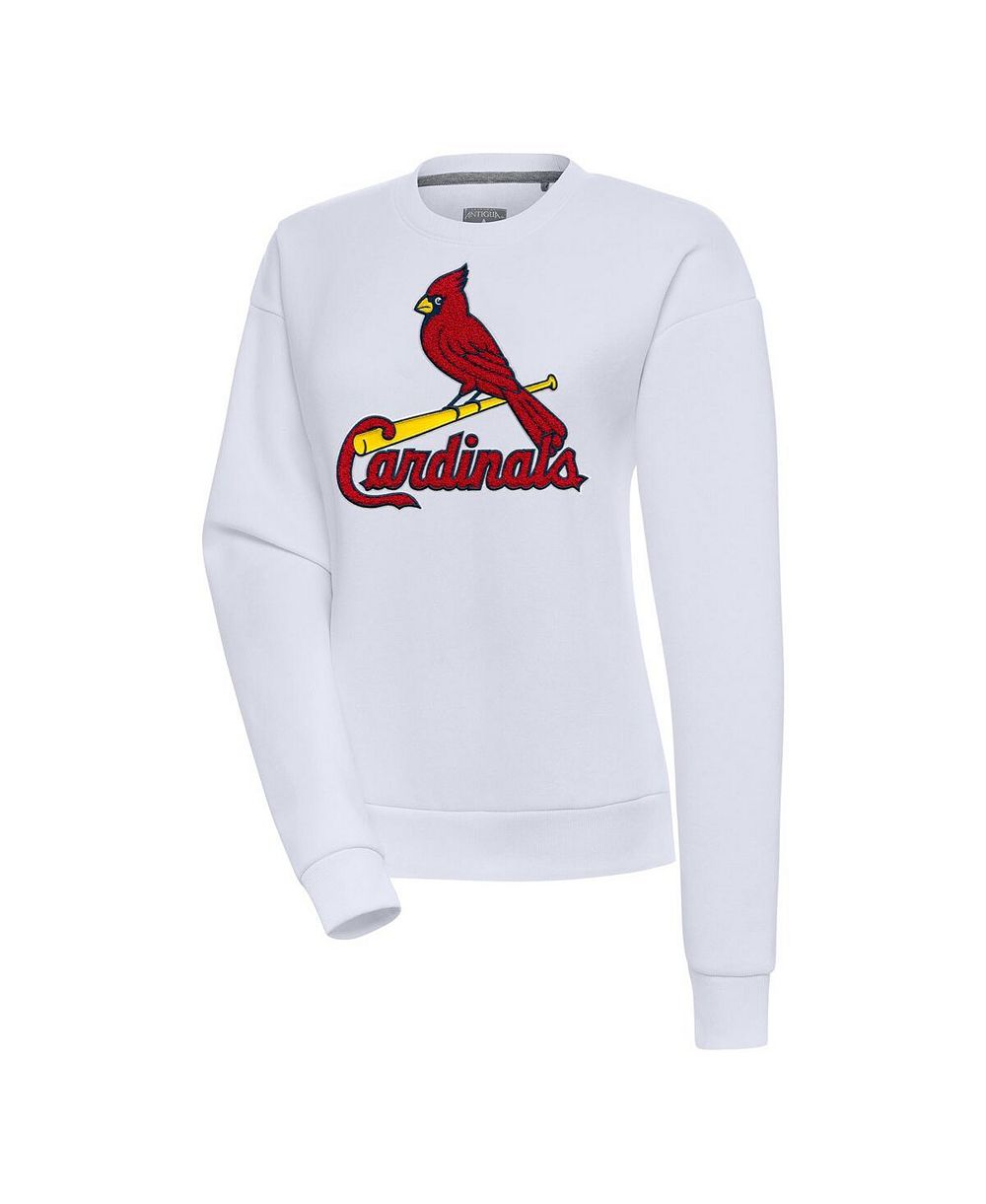 Женский флисовый пуловер Antigua St. Louis Cardinals Victory Chenille