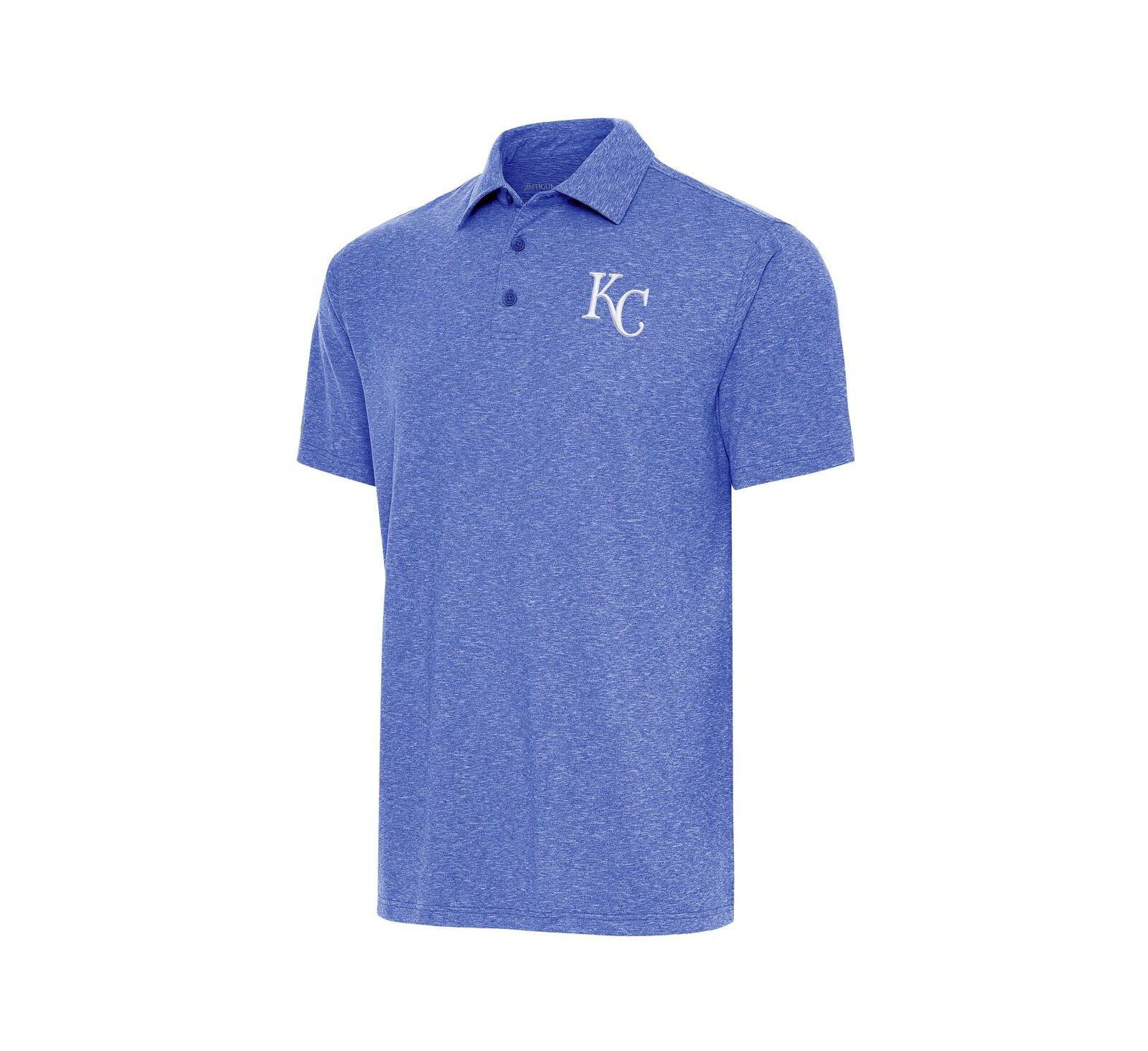 Мужское поло Antigua Heather Royal Kansas City Royals Par