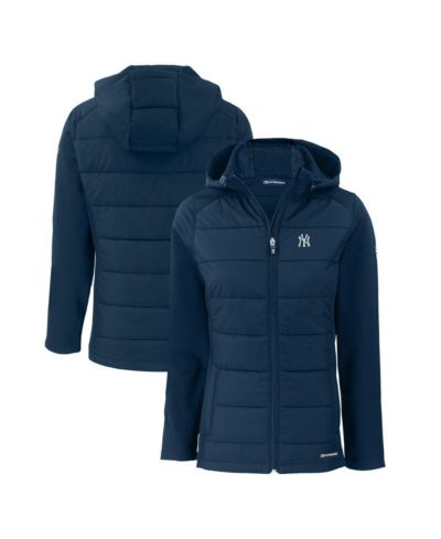 Cutter & Buck Женский гибридный худи-куртка New York Yankees Evoke Hybrid Eco Softshell Full-Zip