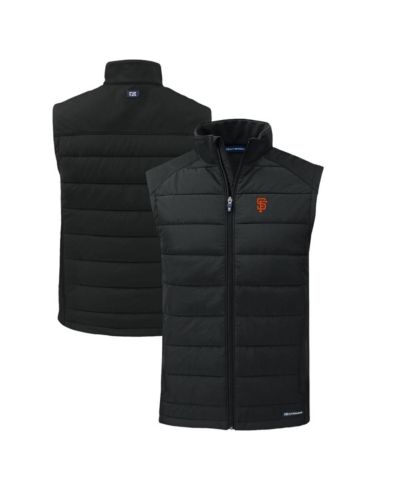 Жилет Cutter & Buck Мужской Black San Francisco Giants Evoke Hybrid Eco Softshell Full-Zip