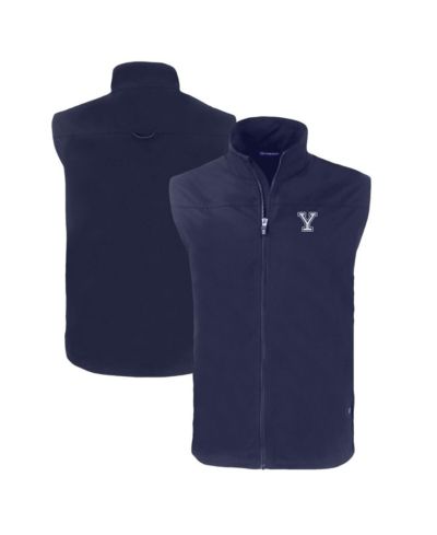 Мужской жилет Cutter & Buck Navy Yale Bulldogs Charter Eco Full-Zip