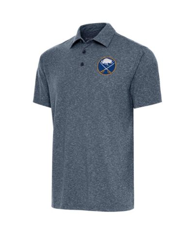 Мужская рубашка поло Antigua Heather Navy Buffalo Sabres