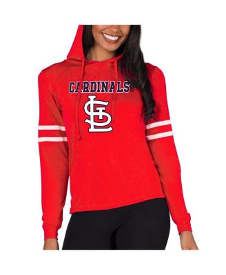 Женский худи Concepts Sport Red St. Louis Cardinals Marathon Lightweight Lounge Pullover