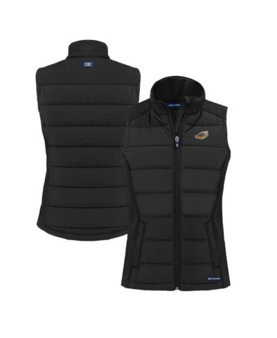 Женская жилетка Cutter & Buck Akron RubberDucks Evoke Hybrid PrimaLoft Eco Softshell Full-Zip, черная