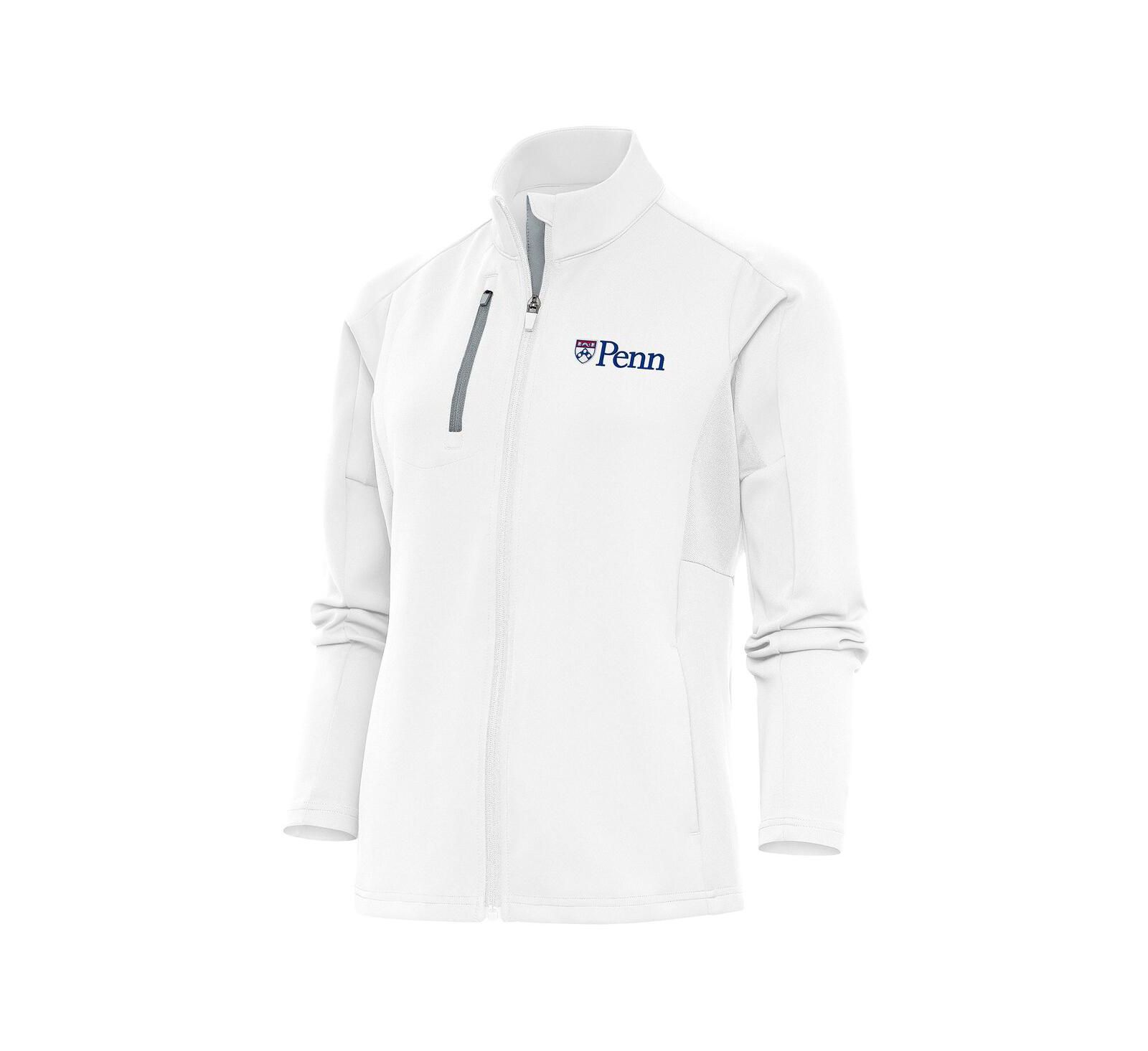 Antigua Women's White Pennsylvania Quakers Generation Full-Zip Jacket