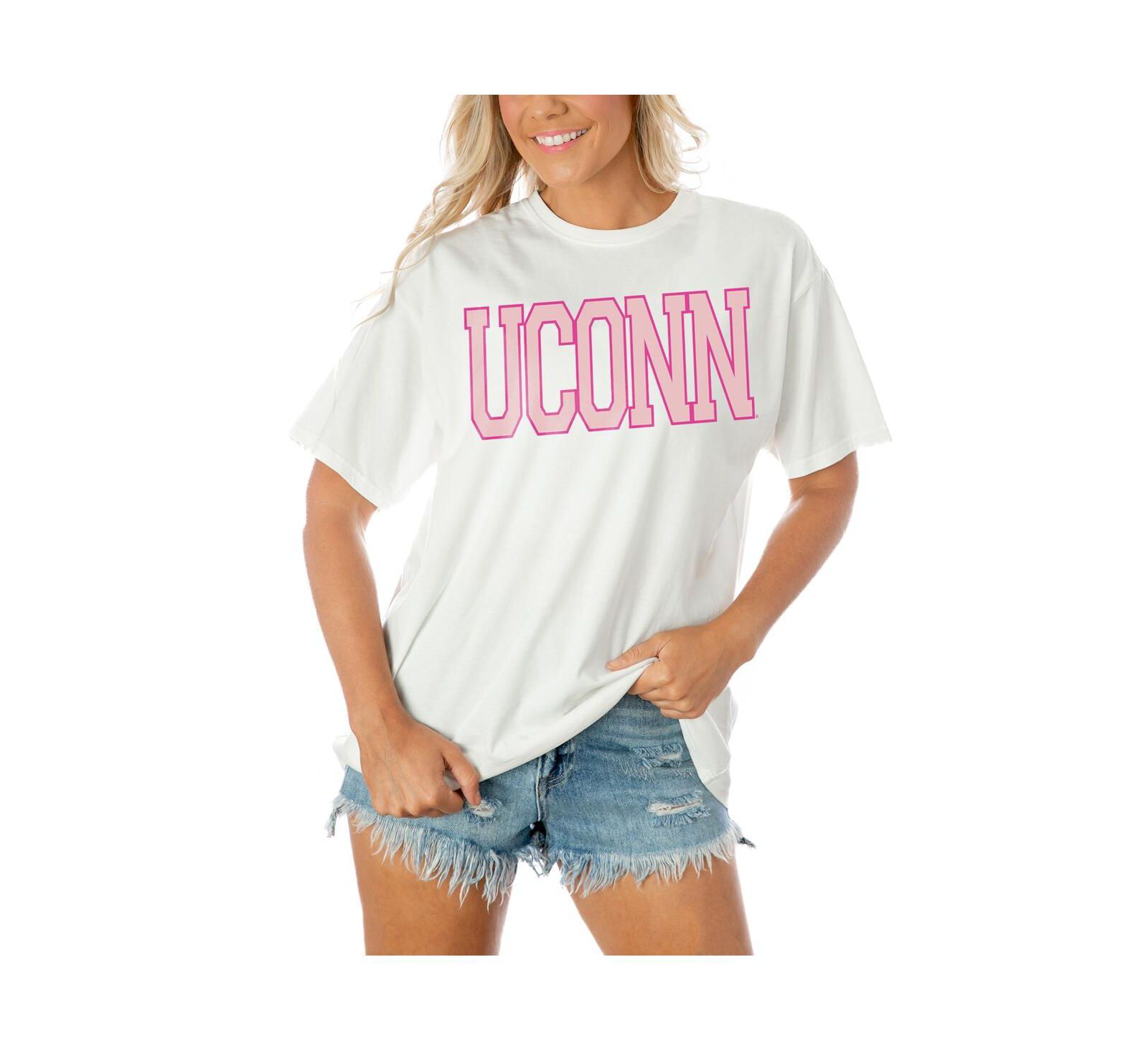 Женская оверсайз футболка Gameday Couture UConn Huskies, белая