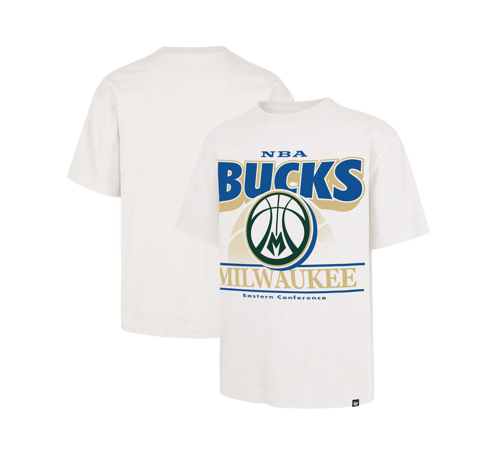 '47 Brand Мужская белая футболка Milwaukee Bucks City Edition Shifty Foundation