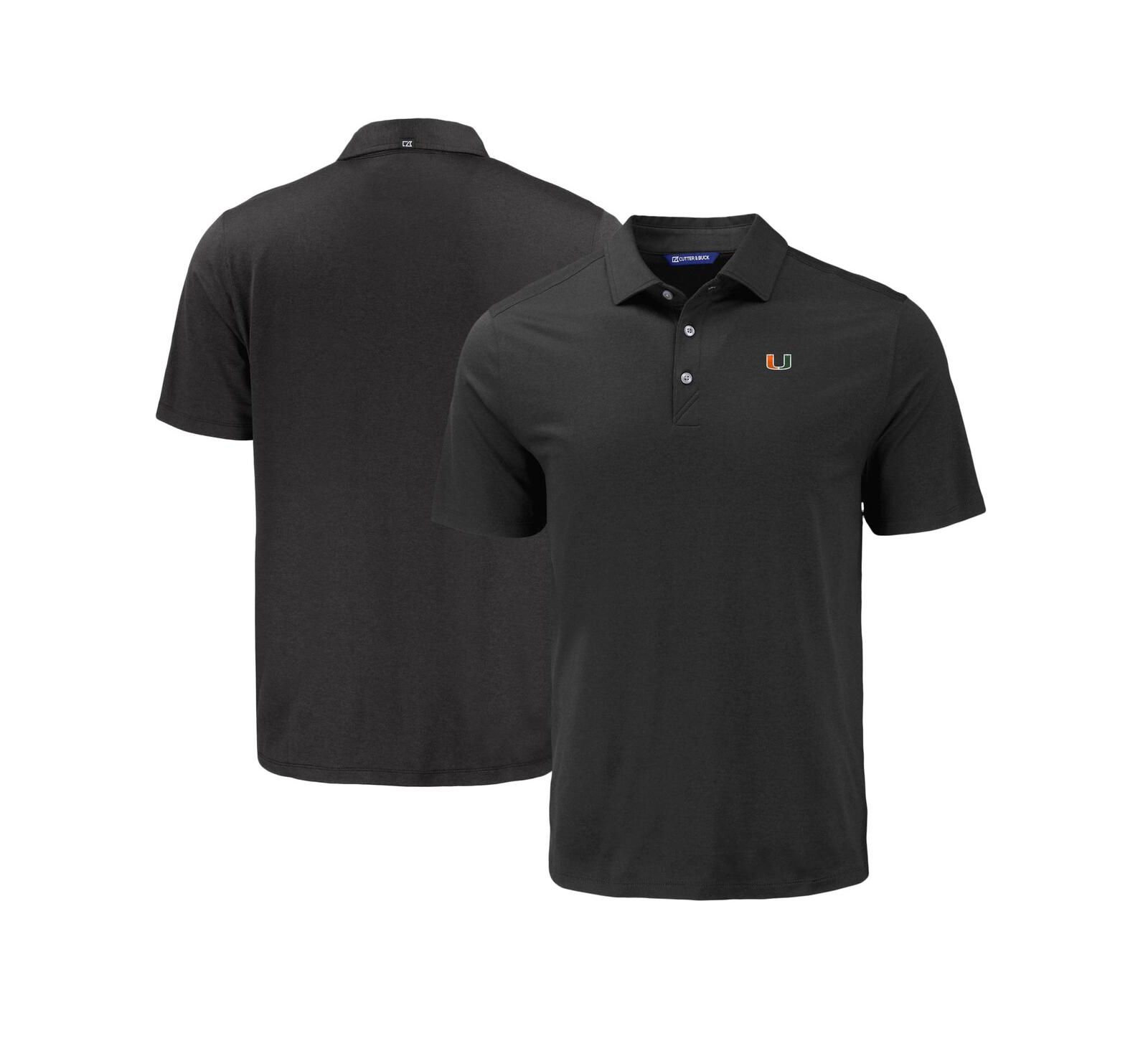 Мужская рубашка Cutter & Buck Miami Hurricanes Coastline Epic Comfort Eco Polo