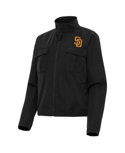 Женская куртка Antigua San Diego Padres Even Par Full-Zip, черная