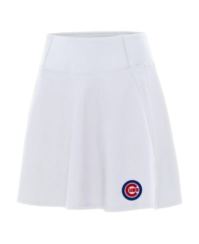 Antigua Женская юбка-шорты Chicago Cubs Chip, белая