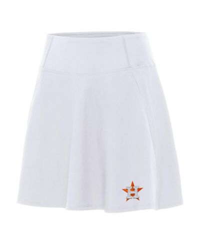 Юбка-шорты Antigua Women's White Houston Astros Chip Skort