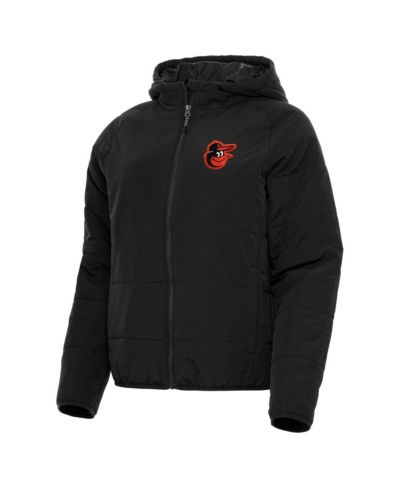 Antigua Женская толстовка на молнии Baltimore Orioles Black