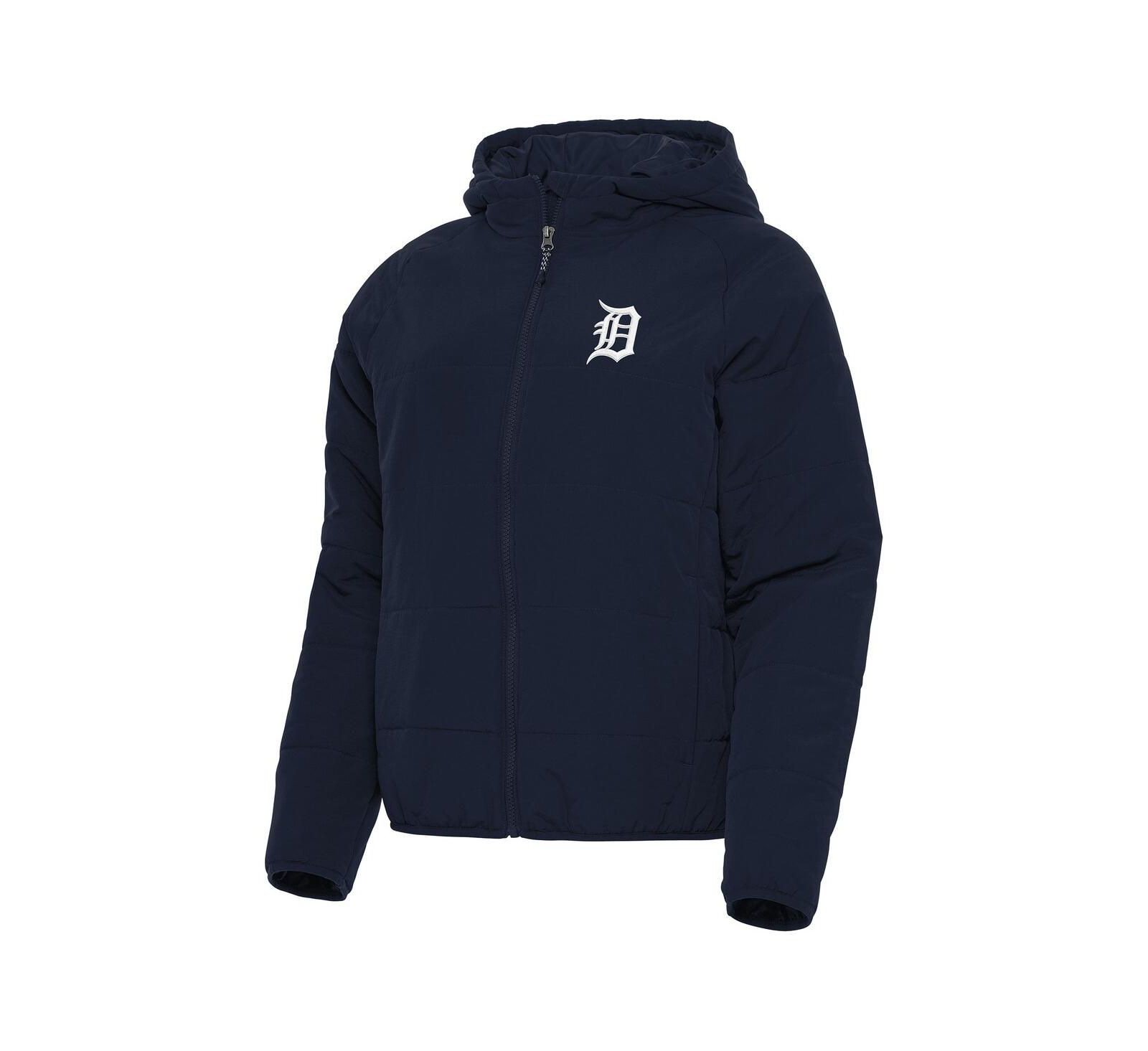 Antigua Women's Navy Detroit Tigers Universe Full-Zip Hoodie Jacket