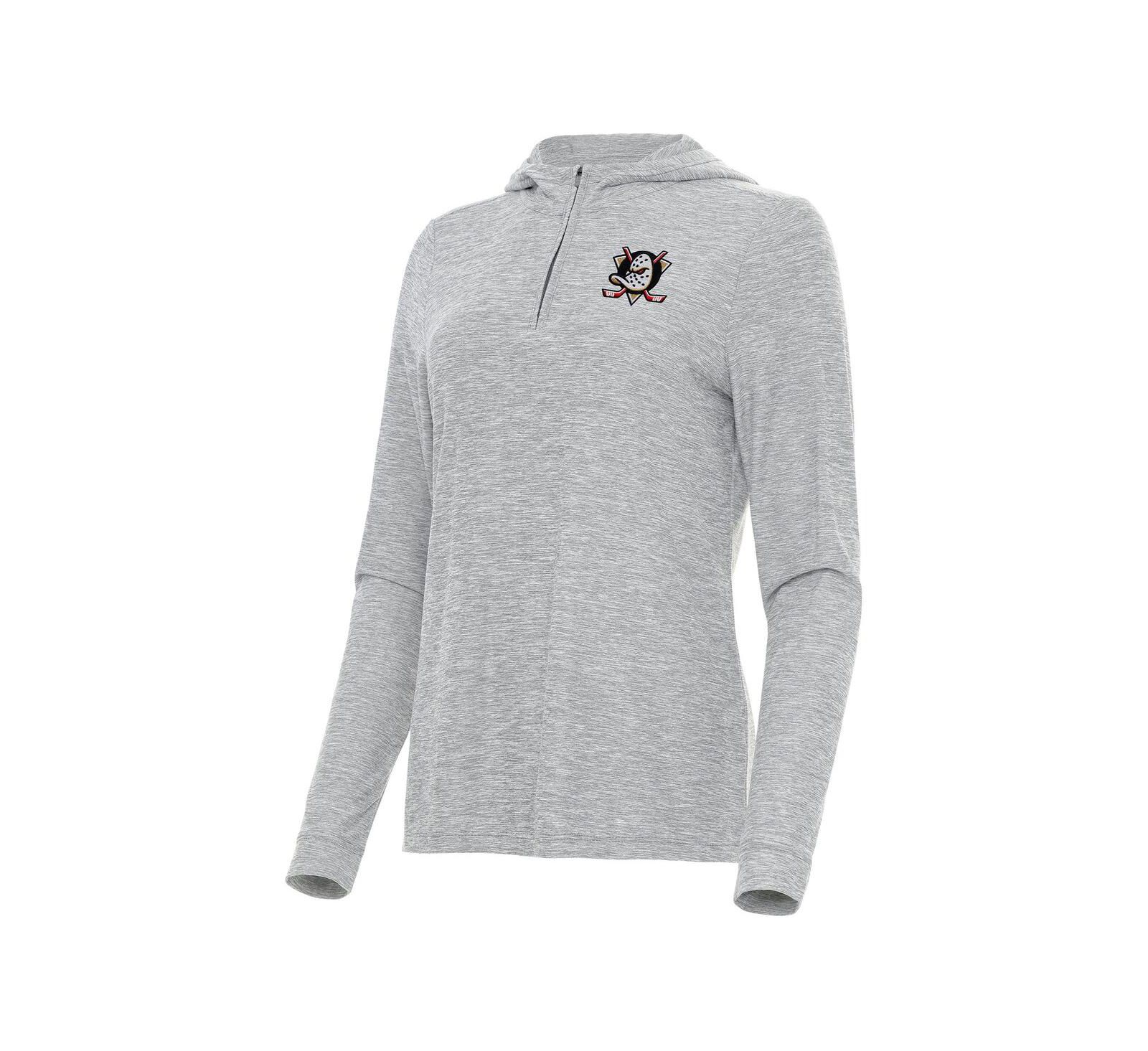Женская толстовка Antigua Anaheim Ducks Quarter-Zip