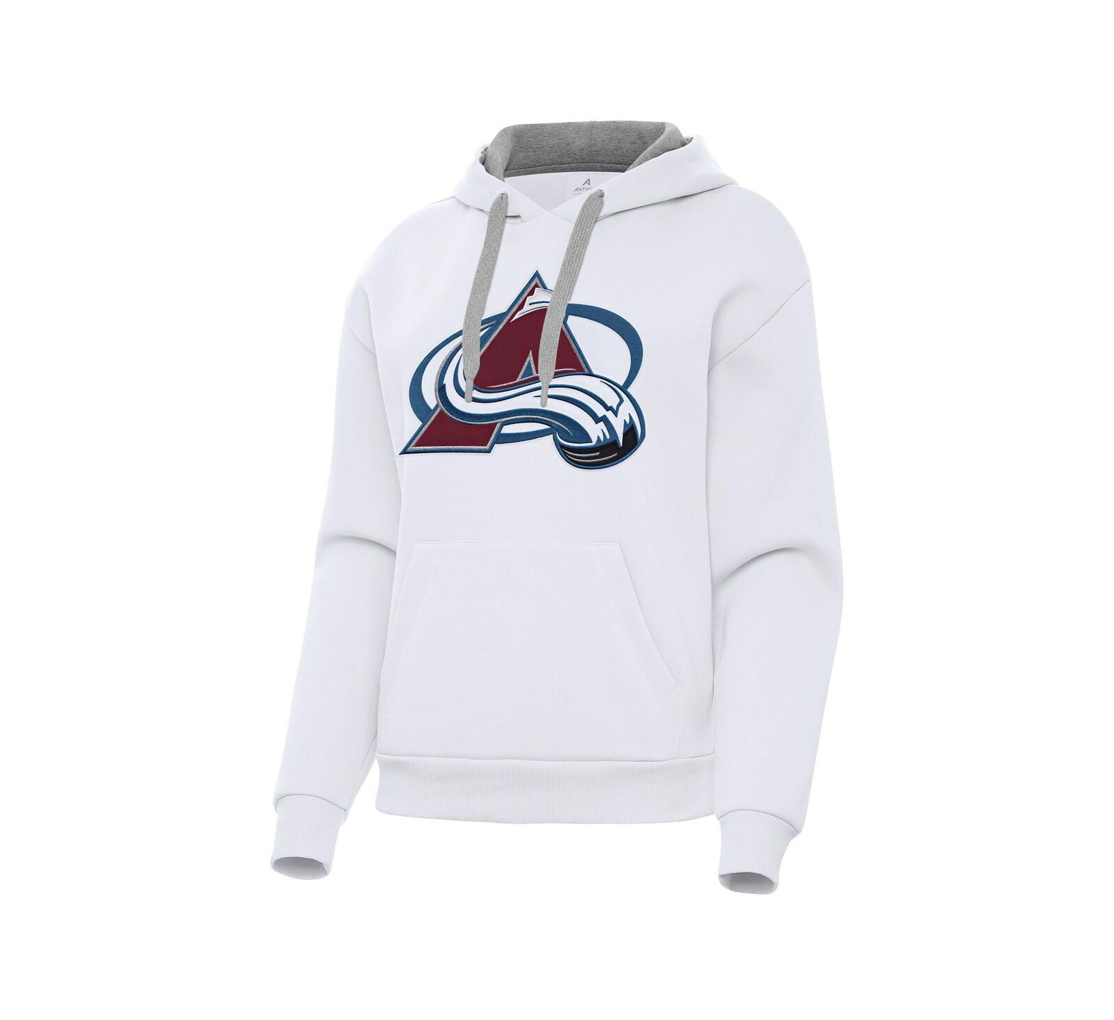 Antigua Женское худи pullover Colorado Avalanche Victory, белое