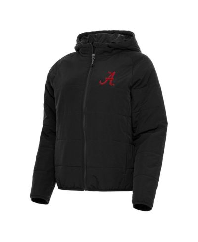 Женская куртка Antigua Women's Black Alabama Crimson Tide Universe Full-Zip Puffer