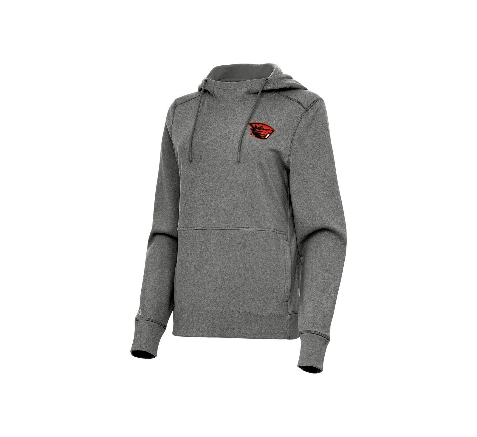 Женская толстовка Antigua Heather Black Oregon State Beavers Justice
