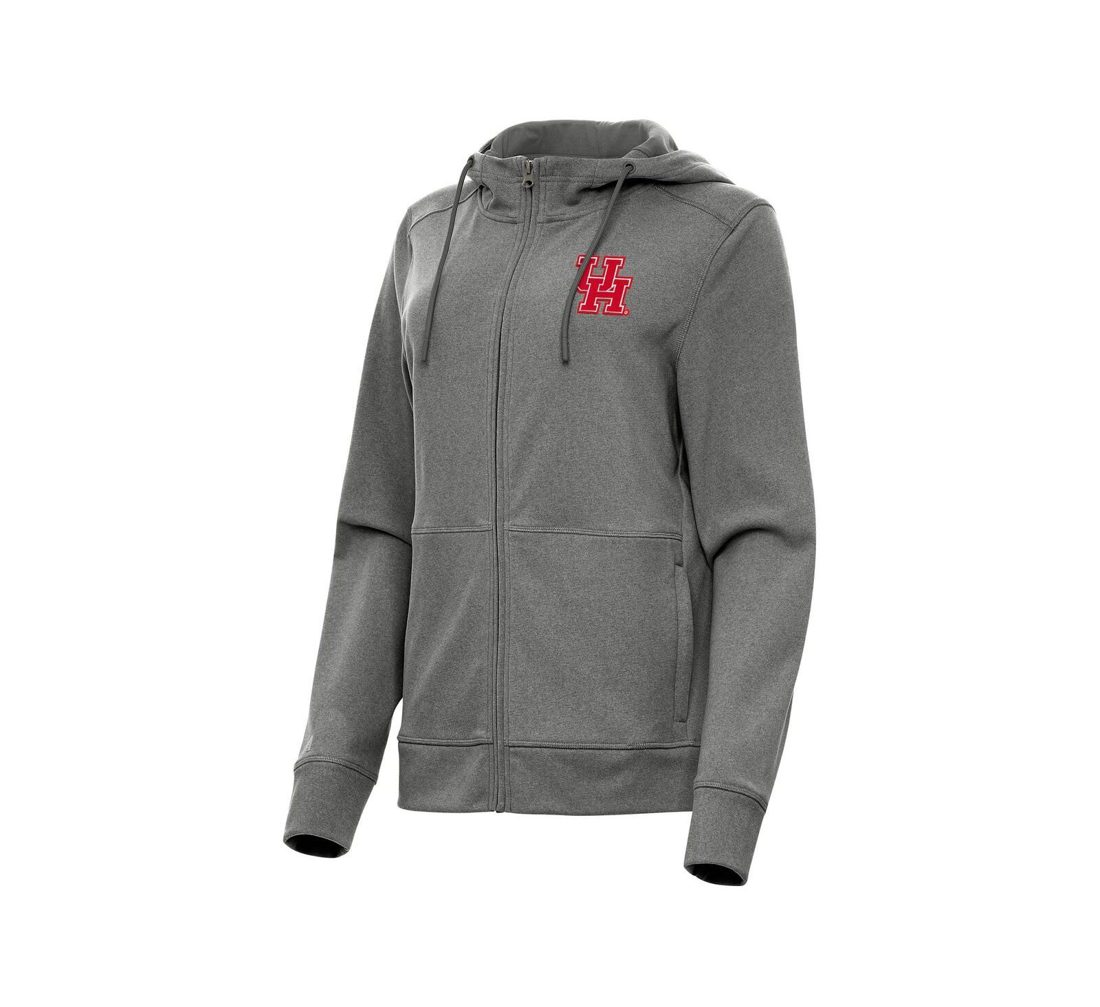 Женское худи Antigua Heather Black Houston Cougars Seeker Full-Zip